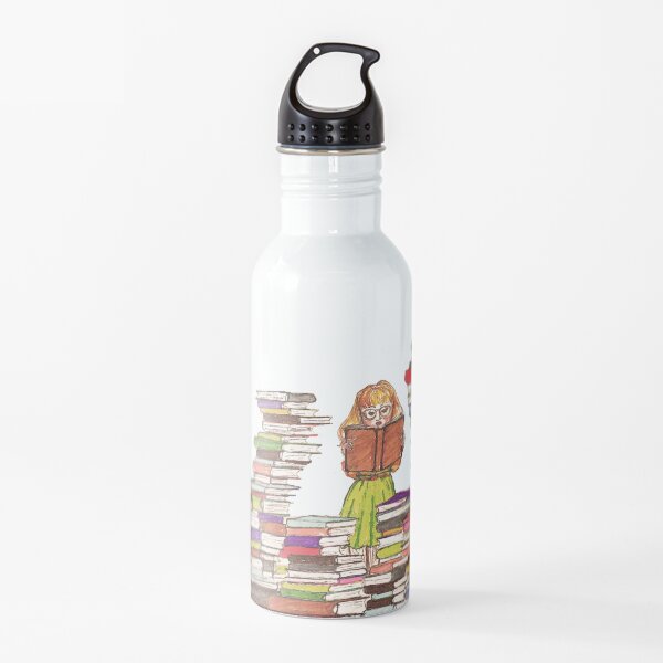 Buchwurm Trinkflasche
