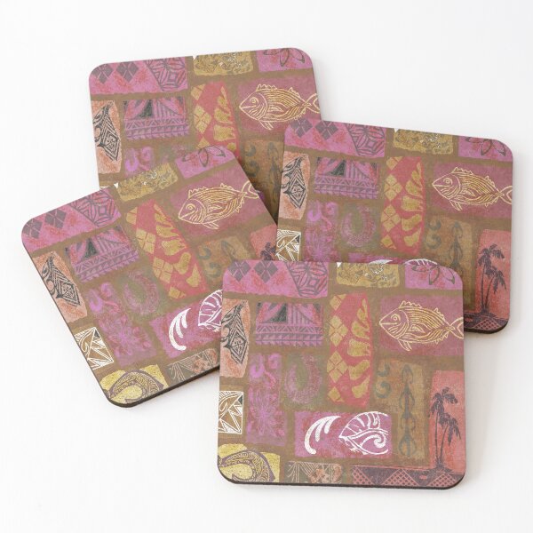 Item preview, Vintage Hawaiian Tapa Collage designed and sold by sunnthreads.