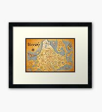 Sinnoh Map Framed Print