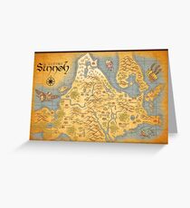 Sinnoh Map Greeting Card