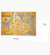 Sinnoh Karte Postkarten