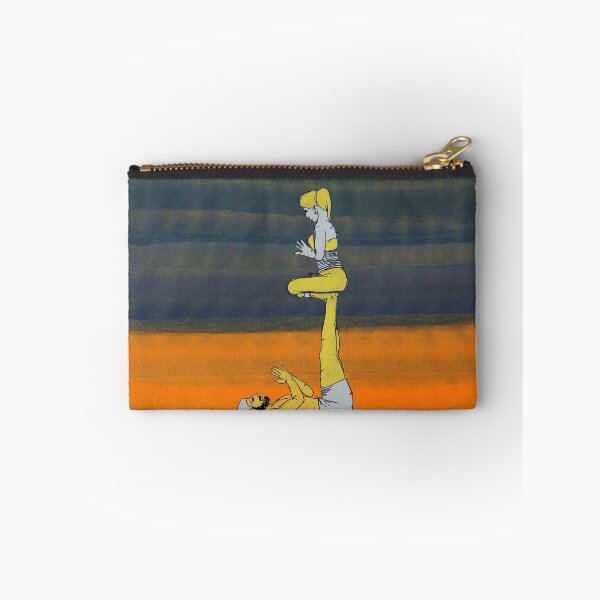 Item preview, Two People Practicing Yoga By ArtGuru 9495 - Acrylic On Paper designed and sold by Art Guru.