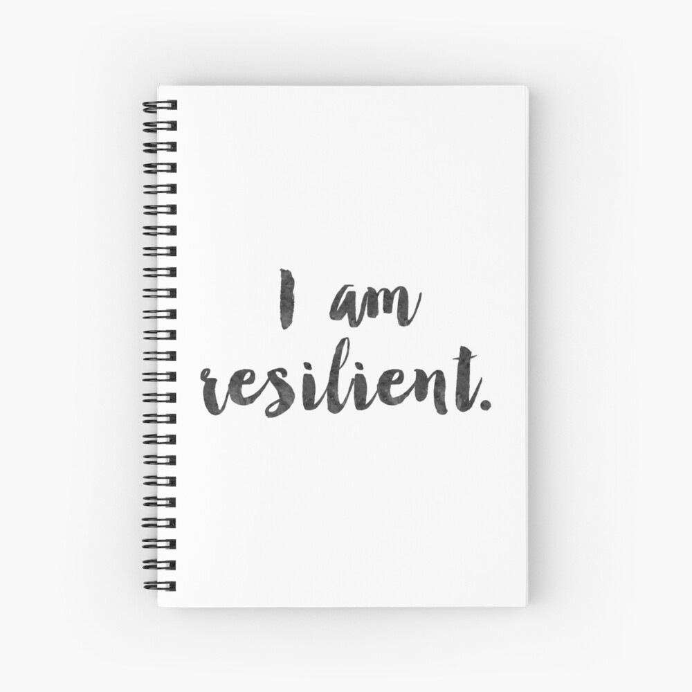 Impression Artistique Je Suis Resilient Citation Inspirante Slogan Quote Products Par Brunohurt Redbubble