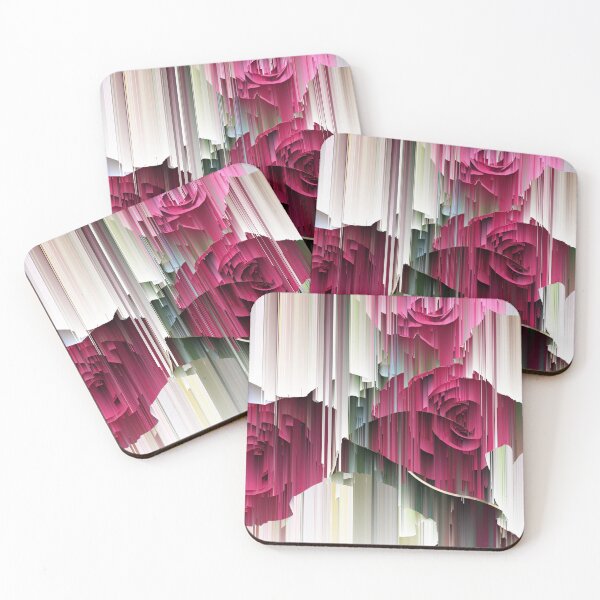 Item preview, Glitched Red and White Roses designed and sold by JillyBeanDesign.