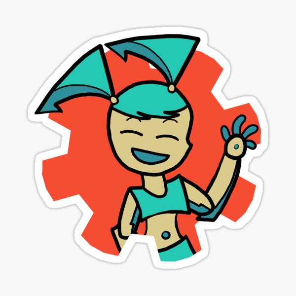 MLAATR - XJ-9 a.k.a. Jenny Smiling Sticker for Sale by mvelas17