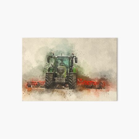 Grafting Fendt Tractor Art Board Print