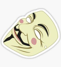 V mask Sticker