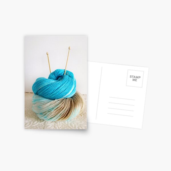 Wool and Knitting Needles Postcard
