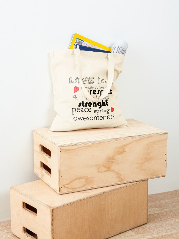Alternate view of Love is... Tote Bag