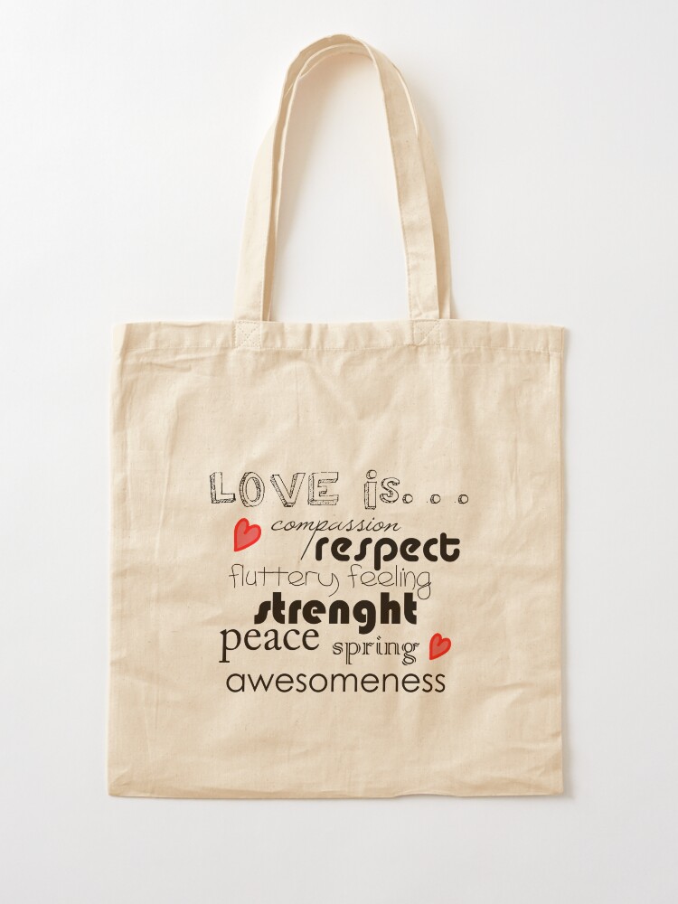 Alternate view of Love is... Tote Bag