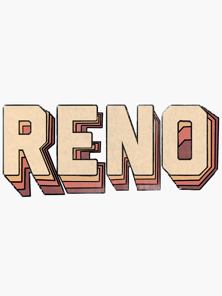 "Reno, NV Sticker" Sticker by serenadesigns Redbubble