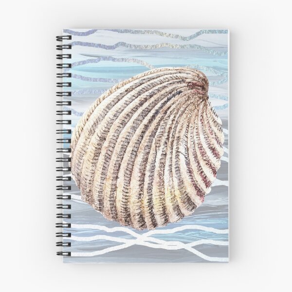 Item preview, Seashell Teal Blue Beach House Painting Decor II designed and sold by Irina Sztukowski.