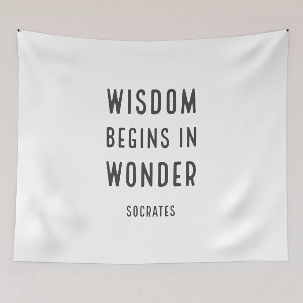 Item preview, Wisdom begins in wonder - Socrates quotes designed and sold by Inspirationmotivation.