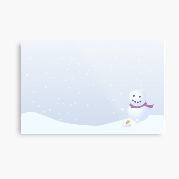 Snowman Metal Print