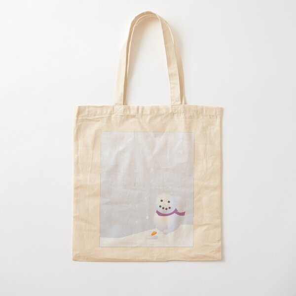 Snowman Cotton Tote Bag