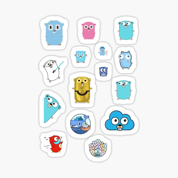 Golang Sticker Pack Sticker By Leesander Redbubble