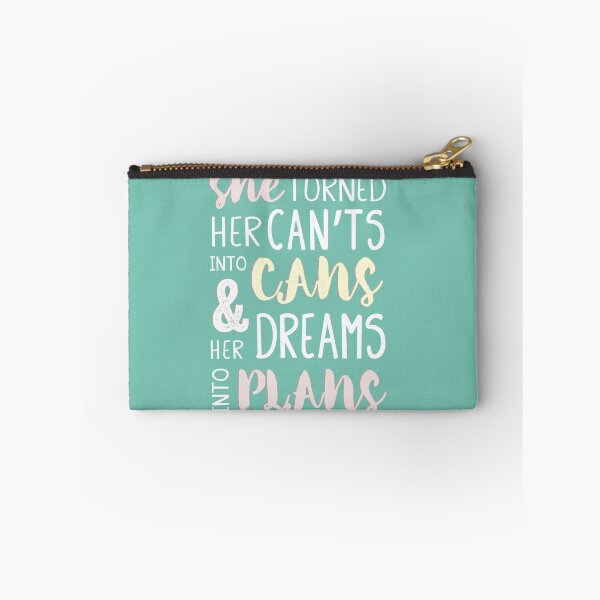 Item preview, She Turned Her Can't Into Cans And Her Dreams Into Plans. Inspiring female empowerment quote.  designed and sold by TheFinerThemes.