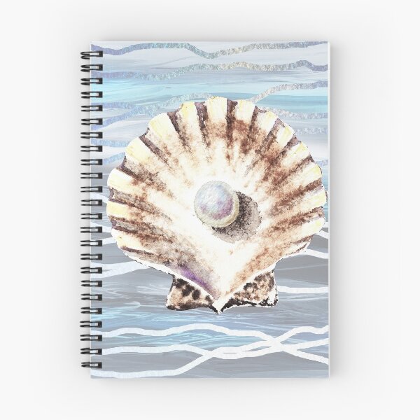 Item preview, Seashell Teal Blue Beach House Painting Decor V designed and sold by Irina Sztukowski.