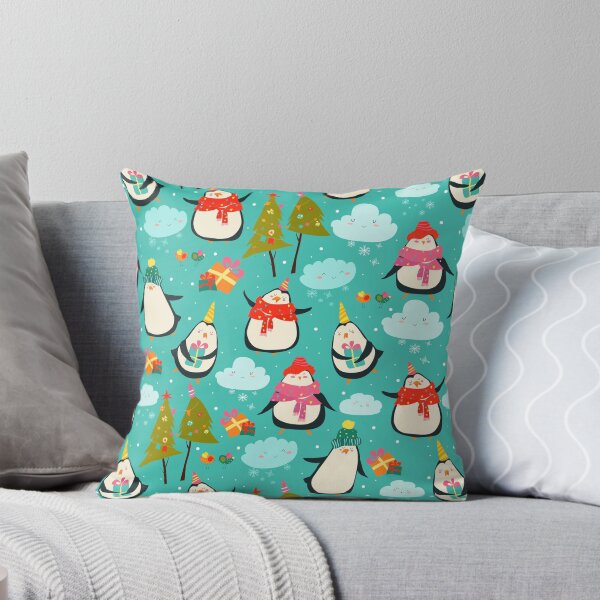 Item preview, Penguins Celebrating Christmas designed and sold by MclaughlinGifts.