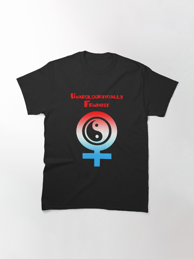 Thumbnail 2 of 7, Classic T-Shirt, Unapologeticall Feminist America designed and sold by cybercat.
