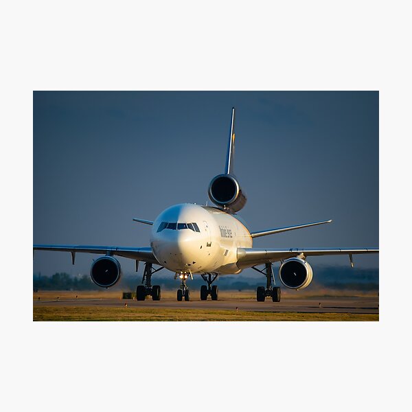 UPS MD-11 at Sunset Photographic Print