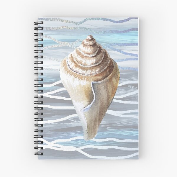 Item preview, Seashell Teal Blue Beach House Painting Decor VII designed and sold by Irina Sztukowski.