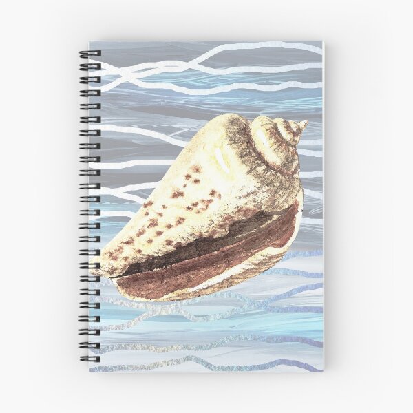 Item preview, Seashell Teal Blue Beach House Painting Decor VIII designed and sold by Irina Sztukowski.