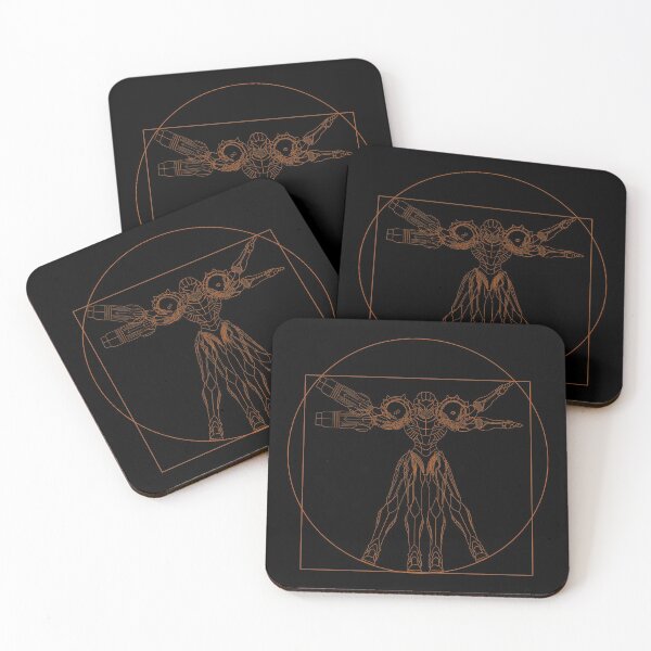 Item preview, Vitruvian Samus | Metroid Da Vinci Sketch | Orange Print designed and sold by surik-.