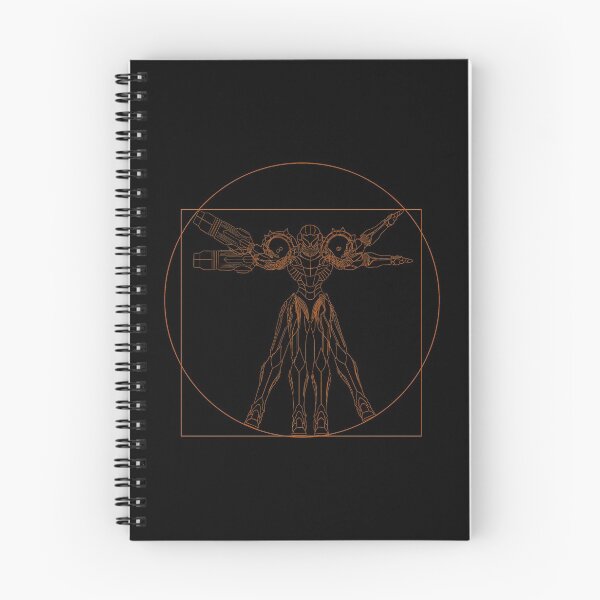 Item preview, Vitruvian Samus | Metroid Da Vinci Sketch | Orange Print designed and sold by surik-.