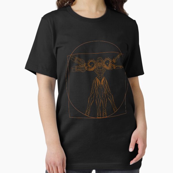 Item preview, Vitruvian Samus | Metroid Da Vinci Sketch | Orange Print designed and sold by surik-.