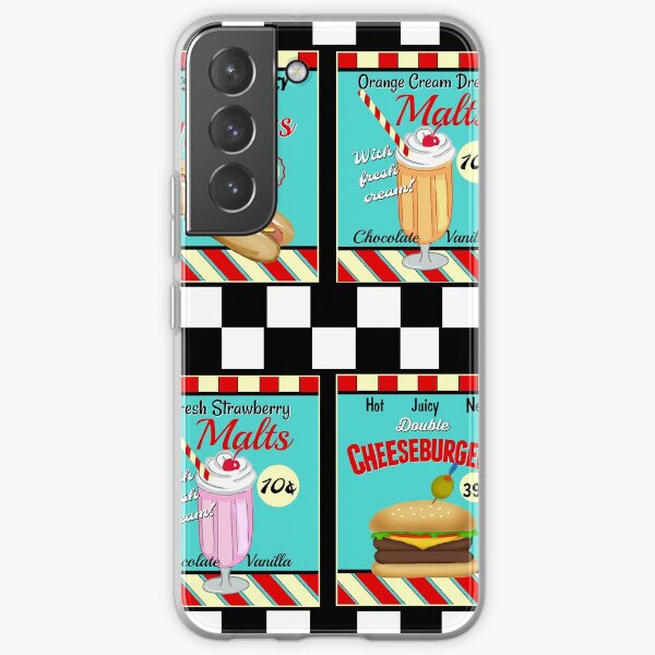 Retro Diner Signs / Food Samsung Galaxy Soft Case