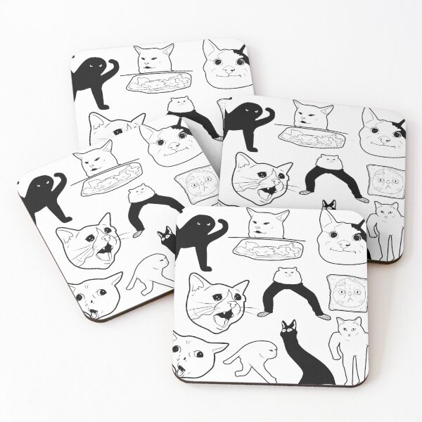 Item preview, Cursed Cats designed and sold by MostlyHuman.