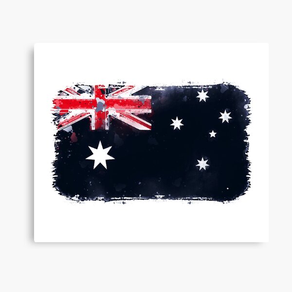 Australia Grunge Flag Canvas Print