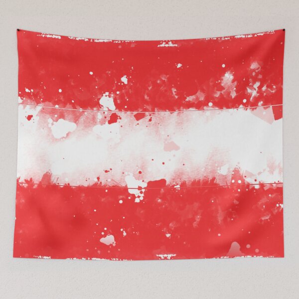 Item preview, Austria Grunge Flag designed and sold by HomeLivingCo.