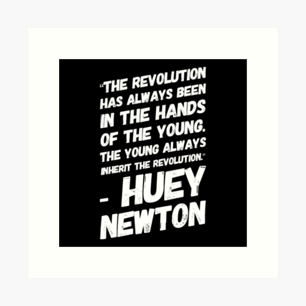 Aperçu de l'œuvre La Jeune Révolution - Citation de Huey Newton créée et vendue par DankDreamz.