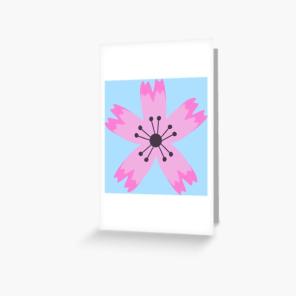 Pink sakura flower Greeting Card