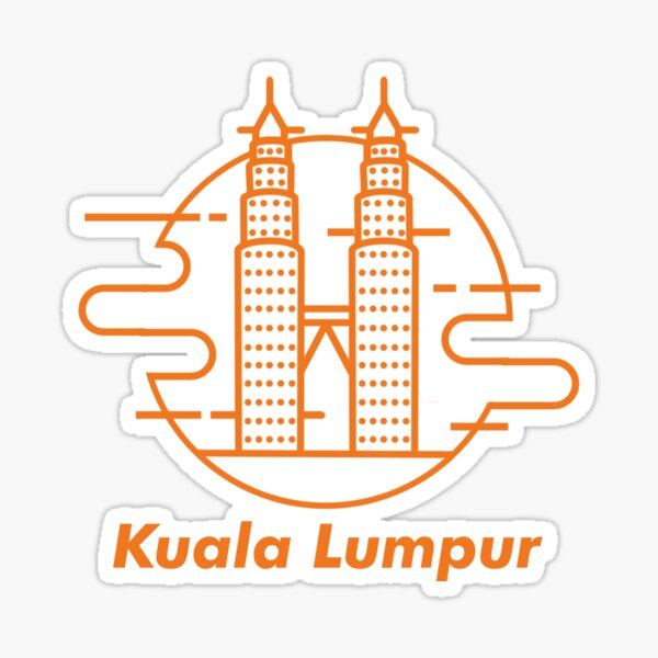 Kuala Lumpur Malaisie Petronas Twin Tower Sticker