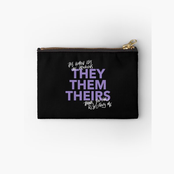 Item preview, they/them, v4 in purple designed and sold by Skyler Orion X.