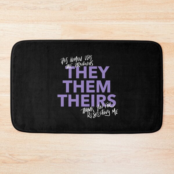 Item preview, they/them, v4 in purple designed and sold by Skyler Orion X.