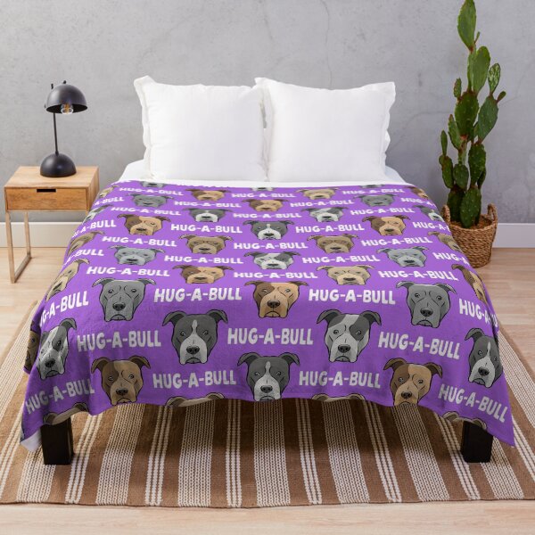 Item preview, Kiss-A-Bull - pit bulls cute on purple designed and sold by littlearrow.