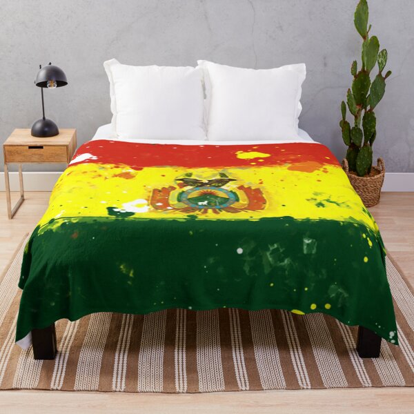 Item preview, Bolivia Grunge Flag designed and sold by HomeLivingCo.