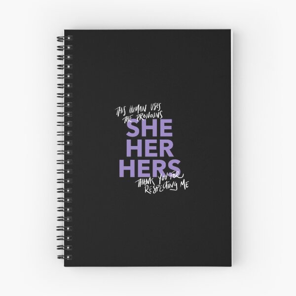 Item preview, she/her, v4 in purple designed and sold by Skyler Orion X.