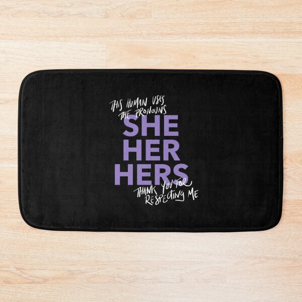 Item preview, she/her, v4 in purple designed and sold by Skyler Orion X.