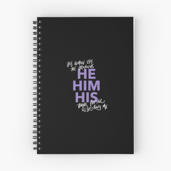 Item preview, he/him, v4 in purple designed and sold by Skyler Orion X.