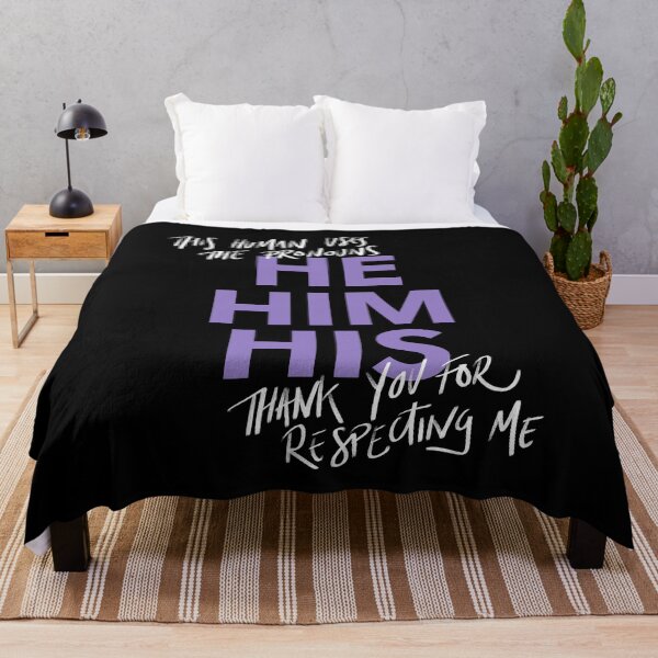 Item preview, he/him, v4 in purple designed and sold by Skyler Orion X.