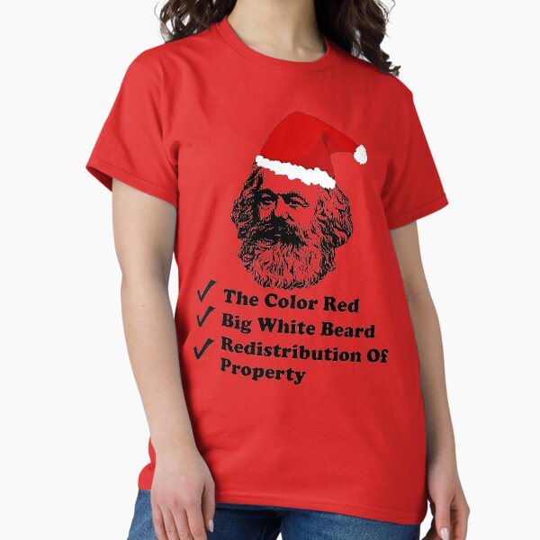 Item preview, Santa Marx - Karl Marx, Christmas, Philosophy, Economics, Socialism, Communism T-Shirt designed and sold by SpaceDogLaika.