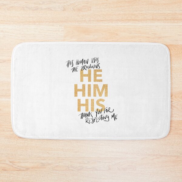 Item preview, he/him, v4 in gold sparkles designed and sold by Skyler Orion X.