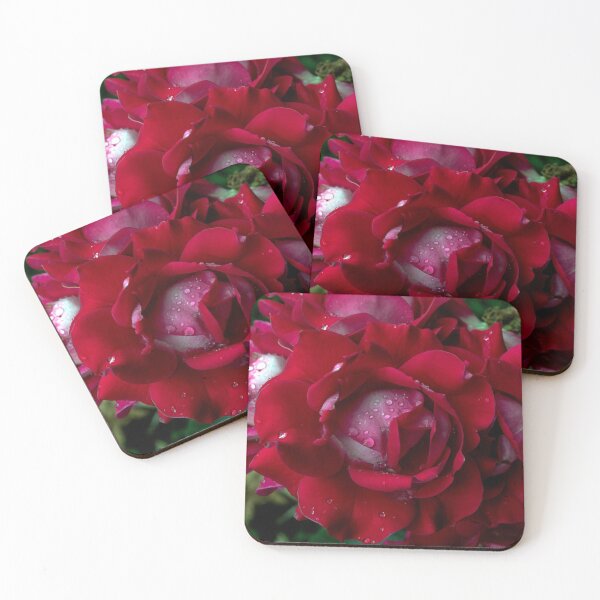 Item preview, Res rose covered with dew  designed and sold by AlexLyubar.