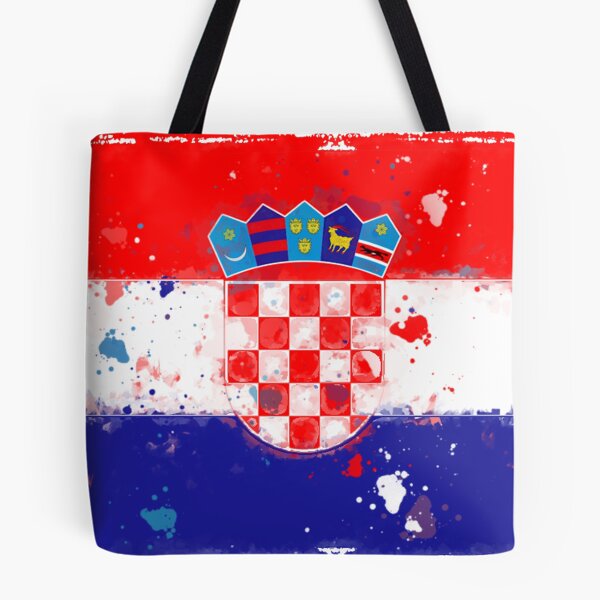Item preview, Croatia Grunge Flag designed and sold by HomeLivingCo.