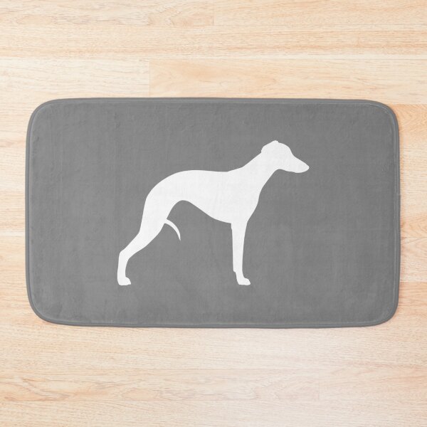 Artikelvorschau, Weiße Whippet-Silhouette (n) entworfen und verkauft von Jenn Inashvili.